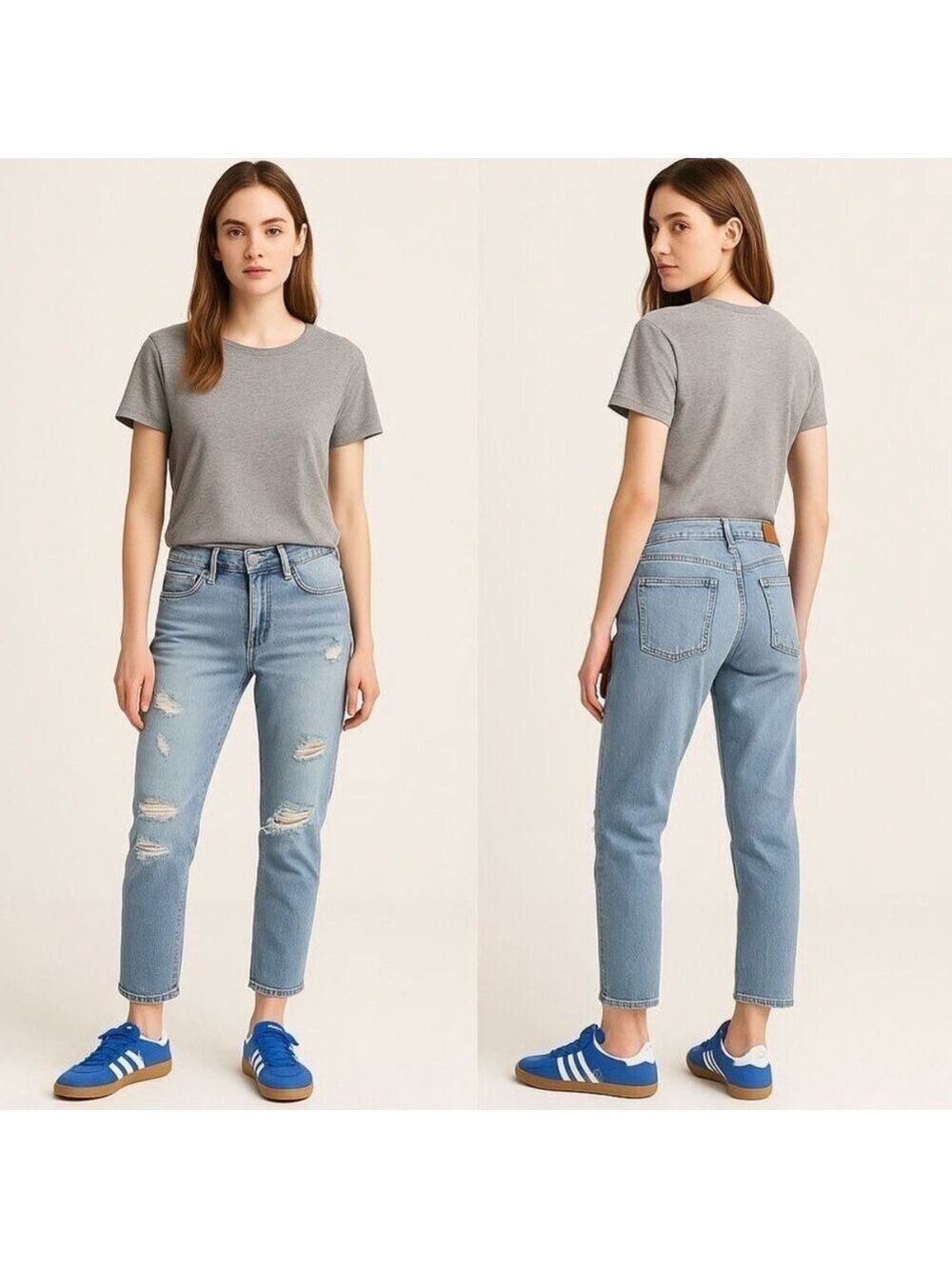 GAP 1969 👖 Sexy Boyfriend Distressed Ankle Jeans Size 0/25 Low Rise - Picture 13 of 13